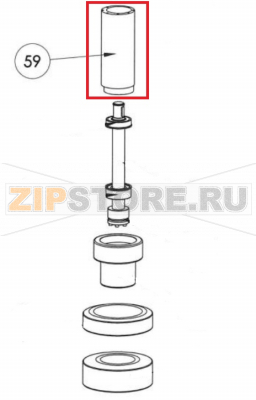 Tubo Gruppo Frizione Sigma VE 80             Tubo Gruppo Frizione Sigma VE 80Запчасть на сборочном чертеже под номером: 59Название запчасти Sigma на итальянском языке: Tubo Gruppo Frizione Sigma VE 80