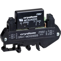 Реле твердотельное на DIN-рейку 5 А, 280 В/AC, 1 шт Crydom DRA1-MCX240D5