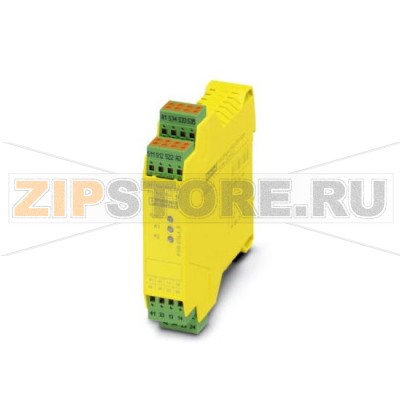 Предохранительное реле для контроля аварийного останова и управления защитной дверцей и фоторелейной завесой до SIL 3 или категории 4 Phoenix Contact PSR-SPP- 24UC/ESL4/3X1/1X2/B PL e согласно EN ISO 13849, одно- или двухканальный режим, автоматическая или ручная активация, 3 цепи активации, входное напряжение 24 В перем./пост. тока.Минимальный заказ: 1 шт.Упаковка: 1 шт.