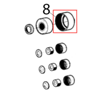 Ball bearing ∅: 28 mm, rubber cap Ugolini MT 1