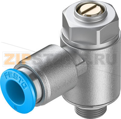 Дроссель с обратным клапаном Festo GRLA-1/8-QS-8-MF-D 