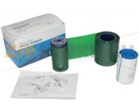 Набор для печати: красящая лента темно- зеленого цвета (PMS349C), чистящий ролик, чистящая карта принтера Datacard CP80Plus