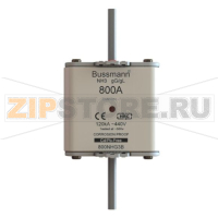 Предохранитель, 400 A, AC 500 В, 120 кА, NH3, gL/gG, IEC Eaton NH FUSE 400AMP 500V gG SIZE 3 DUAL I