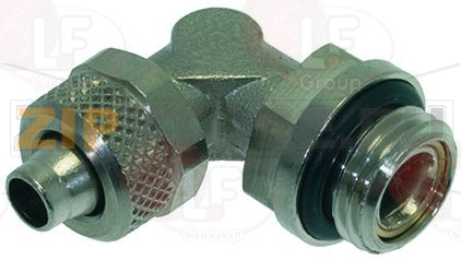 КОЛЕНЧАТЫЙ ФИТИНГ 1/4"M Ø 8/6 НИКЕЛЬ 