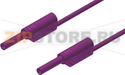 Провод тестовый 1 м, 10 A, 1000 В/AC/DC, фиолетовый Hirschmann 975696709 
