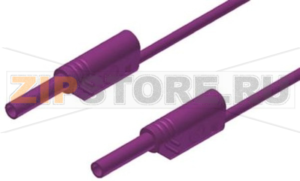 Провод тестовый 1 м, 10 A, 1000 В/AC/DC, фиолетовый Hirschmann 975696709 