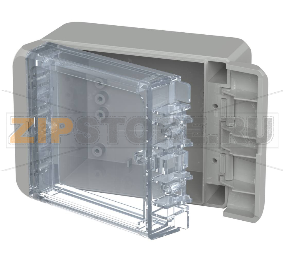 Корпус, 113x80x60 мм, поликарбонат UL 94 V0, прозрачная крышка Bopla B 100806 PC-V0-G 7035 