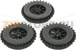 SET 3 BRUSH BRISTLES/FELT ADAPTABLE PL51 