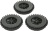 SET 3 BRUSH BRISTLES/FELT ADAPTABLE PL51