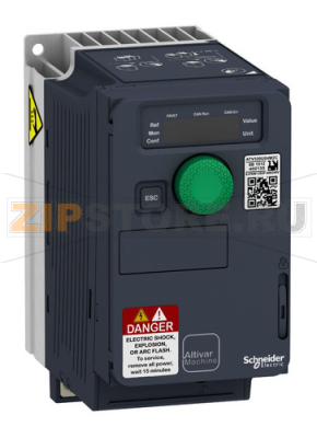 Преобразователь частоты 0.18 кВт, 240 В, 1 фаза Schneider Electric ATV320U02M2C 