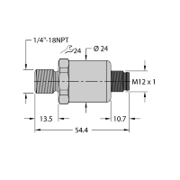 Датчик давления Turck PT100PSIG-1103-I2-H1143