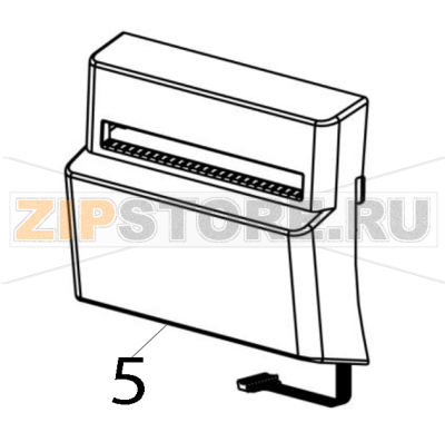 Partial cut cutter module / Beige TSC TTP-244CE Partial cut cutter module / Beige TSC TTP-244CEЗапчасть на деталировке под номером: 5