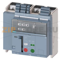 fixed-mounted molded case circuit breaker frame 1600; with RTC and 4AUX trip alarm switch S24; Icu "M" Icu=55kA @ 415V, 4-pole, right ETU350, LSI, In=1600A rotary coding switch Ir=640...1600A Isd=1...10xIn, Ii=1.5...15xIn N conductor protec. adjustable OF