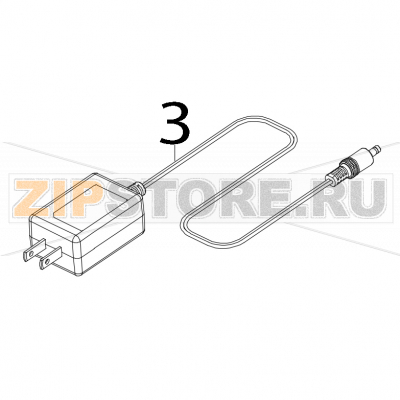 Power adaptor/ AU TSC TDM-30 Power adaptor/ AU TSC TDM-30Запчасть на деталировке под номером: 3