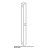 Stainless steel right door column Unox XVC 704 