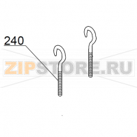 Hook screw DIHR DW014