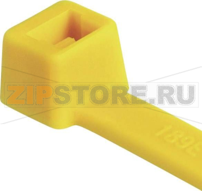 Стяжки кабельные 100 мм, желтые, 100 шт HellermannTyton T18R-PA66-YE-C1 