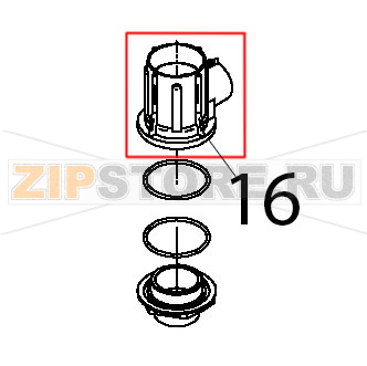 Supporto torretta lavaggio grande Teikos TS603 Supporto torretta lavaggio grande Teikos TS603Запчасть на деталировке под номером: 16