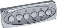 PUSH-BUTTON PANEL 6-KEY LED BLUE