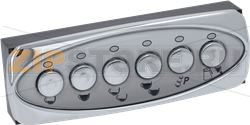 PUSH-BUTTON PANEL 6-KEY LED BLUE 