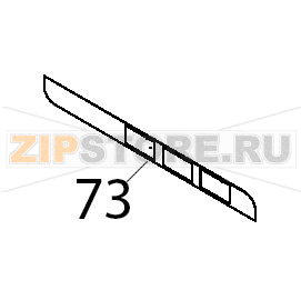 Mascherina policarbonato orizzontale tasti elettromeccanici Teikos TS983 Mascherina policarbonato orizzontale tasti elettromeccanici Teikos TS983Запчасть на деталировке под номером: 73