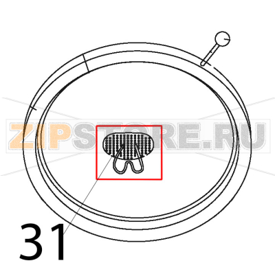 Filtro vasca Tecnoinox P81FIE9 Filtro vasca Tecnoinox P81FIE9Запчасть на деталировке под номером: 31