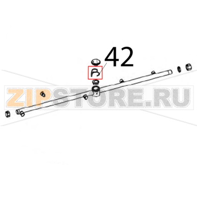 Molla ferma tappo zigrinato Vortmax DDM 660 Molla ferma tappo zigrinato Vortmax DDM 660Запчасть на деталировке под номером: 42