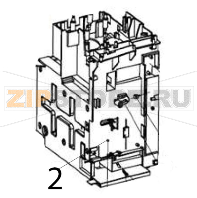 Right machine rack Hurakan HKN-ME709 Right machine rack Hurakan HKN-ME709Запчасть на деталировке под номером: 2
