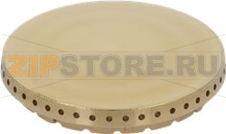 BURNER CAP PERFORATED BRASS POLISHED 