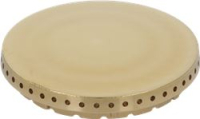 BURNER CAP PERFORATED BRASS POLISHED