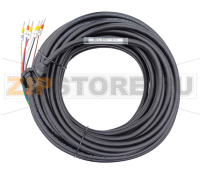 Кабель силовой с тормозом 15 м, 220 В, 0.05-1 кВт Inovance S6-L-B107-15.0