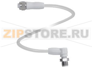 Кабель датчика-исполнительного устройства Connection cable V1-GV4A-10M-PP-W1-V1-WV4A Pepperl+Fuchs Описание оборудованияCordset, M12 to M12, V4A stainless steel, wash-down design, 4-pin, PP cable