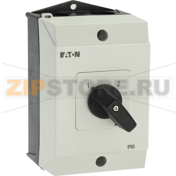 Переключатель полюсов, контакты: 8, 20 A, панель: 1-2, 90°, с фиксацией Eaton T0-4-11/I1 
