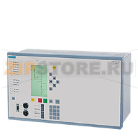 цифровая дифференц. защита для трансформаторов, генераторов, электромоторов, малых сборных шин и коротких проводов подсвеченный большой дисплей, 14 программируемых светодиодов, клавиши навиг.,функц. клавиши, перекл. с ключом,цифровой блок корпус 1/1 x 19"