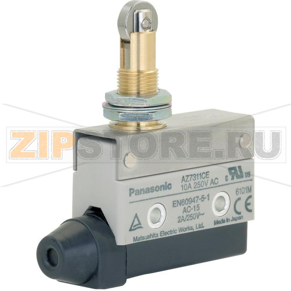 Выключатель концевой с роликом 115 В/DC, 250 В/AC, 10 А, IP64, 1 шт Panasonic AZ7311CEJ 