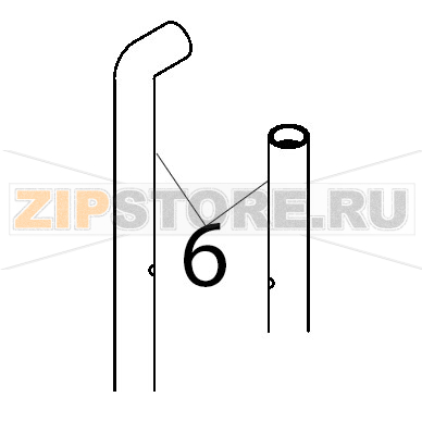 Rubber hose 12x19.5 Silanos E1000 Rubber hose 12x19.5 Silanos E1000Запчасть на деталировке под номером: 6