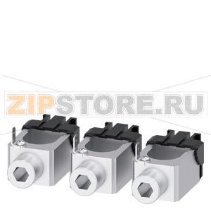 КЛЕММА ДЛЯ КРУГЛОГО ПРОВОДА С КЛЕММОЙ ДЛЯ ВСПОМОГАТЕЛЬНОГО ПРОВОДА 3 ШТ. ПРИНАДЛЕЖНОСТЬ ДЛЯ 3VA1 250 Siemens 3VA9253-0JG12 