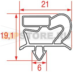 GUARNIZIONE AD INCASTRO 682x452 mm 