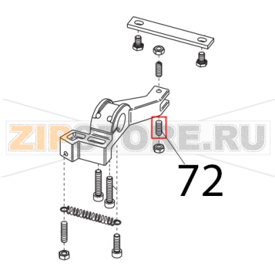 Prigioniero M6x17, ottone MRR. 300 V Sirman Canova 300 Prigioniero M6x17, ottone MRR. 300 V Sirman Canova 300Запчасть на деталировке под номером: 72