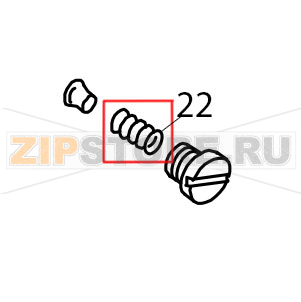 Spring cap KitchenAid 5K45SSEWH Spring cap KitchenAid 5K45SSEWHЗапчасть на деталировке под номером: 22
