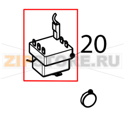 Safety thermostat CPE Tecnoinox CP4FE7 Safety thermostat CPE Tecnoinox CP4FE7Запчасть на деталировке под номером: 20