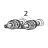 Kit flexible ribbed roller Zebra ZXP9