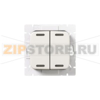 Кнопка нажимная с подсветкой, 4 клавиши, белая ABB 2TKA00000912