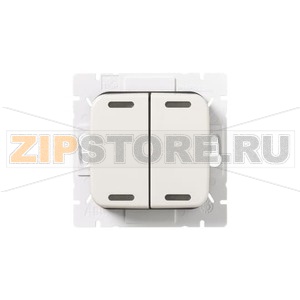 Кнопка нажимная с подсветкой, 4 клавиши, белая ABB 2TKA00000912 