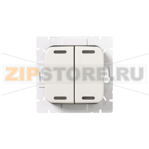 Кнопка нажимная с подсветкой, 4 клавиши, белая ABB 2TKA00000912 