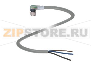Кабель датчика-исполнительного устройства Female connector V3-WM-E2-3M-PUR Pepperl+Fuchs Описание оборудованияFemale cordset, M8, LED, 3-pin, PUR cable