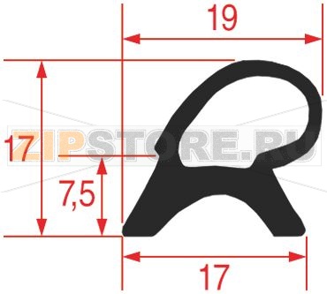 GASKET FOR OVEN DOOR 1400x640 mm 