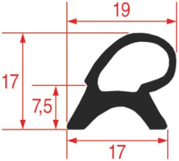 GASKET FOR OVEN DOOR 1400x640 mm