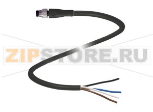 Кабель датчика-исполнительного устройства Cable connector V31S-GM-BK10M-PUR-U Pepperl+Fuchs Описание оборудованияMale cordset, M8, 4-pin, PUR cable