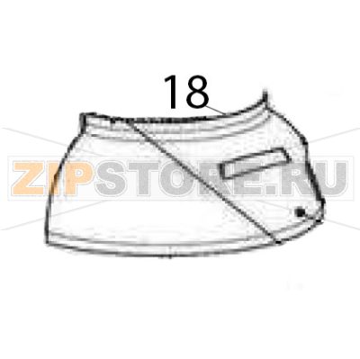 Copertura PETG dx griglia Sigma BMR 80 Copertura PETG dx griglia Sigma BMR 80Запчасть на деталировке под номером: 18
